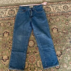 ll bean flannel lined jeans size 6 petite